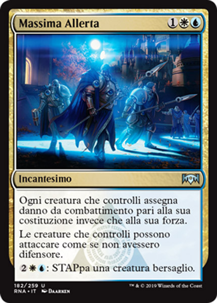 RNA MASSIMA ALLERTA MAGIC MTG 4x HIGH ALERT EXC